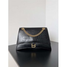 Balenciaga Crush wrinkled chain bag. Size: 31*13*20cm 2025 new 