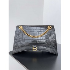 Balenciaga Crush wrinkled chain bag. Base length 40cm x Width 11cm x Height 25cm 2025 new 