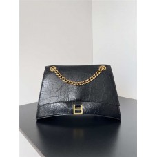 Balenciaga Crush wrinkled chain bag. Size: 31cm x 13cm x 20cm 2025 new 