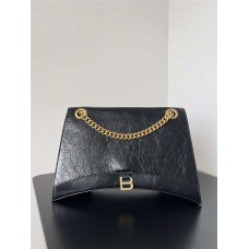 Balenciaga Crush wrinkled chain bag. Base length 40cm x Width 11cm x Height 25cm 2025 new 