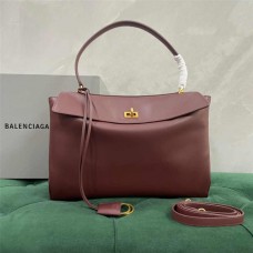 Balenciaga Redeo latest medium 35cm in burgundy 2025 new 