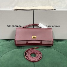 Balenciaga Bel Air series clutch with strap. Size: 26.9cm x 13.9cm x 5.3cm 2025 new 