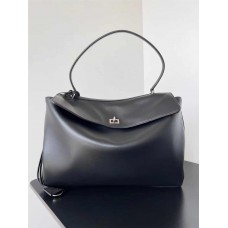 Balenciaga Redeo Large 39.8cm with silver hardware. Mini size: Base 22cm x Height 9.9cm x Width 8.3cm; Small: 29cm x 20cm x 10cm; Medium: 35cm x 23cm x 11cm; Large: 40cm x 30cm x 13cm 2025 new 