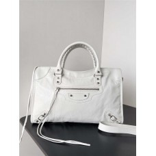 Balenciaga BALENCIAGA Neo Cagole new motorcycle bag, original Italian cracked lambskin, small 26cm with diamond hardware 2025 new 