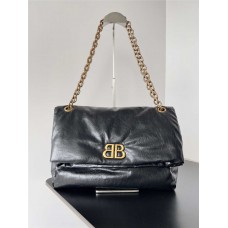Balenciaga New Large Monaco Bag. Size: 32.5cm x 22cm x 9.9cm, Italian imported original calfskin 2025 new 