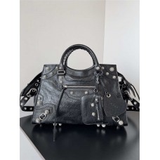 Balenciaga Neo Cagole new motorcycle bag. Size: 38.5cm x 16.5cm x 24cm, Large 2025 new 