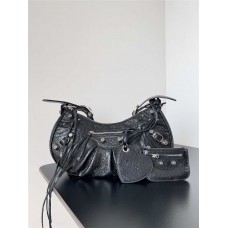 Balenciaga Le Cagole popular underarm dumpling bag, Medium S size 33cm. Size: 33cm x 16cm x 8.4cm 2025 new 