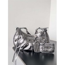 Balenciaga Le Cagole popular underarm dumpling bag, Medium S size 33cm. Size: 33cm x 16cm x 8.4cm 2025 new 