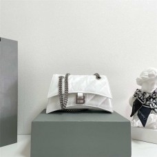 Balenciaga Crush wrinkled chain bag, Small 25cm, wrinkled leather. Size: 25cm x 15cm x 9.5cm 2025 new 