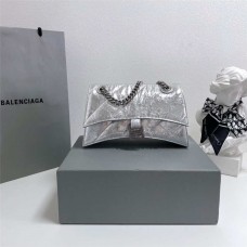 Balenciaga Crush wrinkled chain bag, Small 25cm, wrinkled leather. Size: 25cm x 15cm x 9.5cm 2025 new 