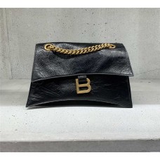 Balenciaga Crush Hourglass chain bag, Small 25cm. Size: 25cm x 15cm x 9.5cm 2025 new 