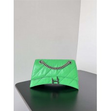 Balenciaga Crush Hourglass chain bag, Small 25cm. Size: 25cm x 15cm x 9.5cm 2025 new 