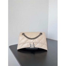 Balenciaga Crush Hourglass chain bag, Small 25cm. Size: 25cm x 15cm x 9.5cm 2025 new 