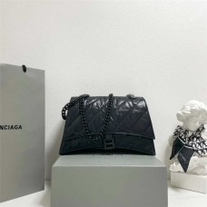 Balenciaga Crush Hourglass chain bag, Medium 31cm. Size: 31cm x 13cm x 20cm 2025 new 