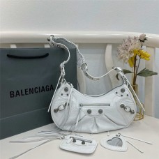 Balenciaga Le Cagole Half-Moon Underarm Dumpling Bag, 33cm: 33cm x 16cm x 8cm 2025 new 