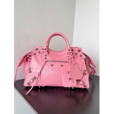 Balenciaga Neo Cagole City Motorcycle Bag Large: 38.5cm x 16.5cm x 24cm 2025 new 