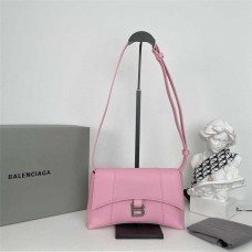 Balenciaga Hourglass Downtown Small Soft Leather Bag: 25cm x 16cm x 6cm 2025 new 