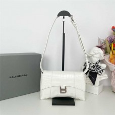Balenciaga Hourglass Downtown Small Soft Leather Bag: 25cm x 16cm x 6cm 2025 new 