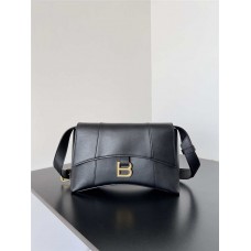 Balenciaga Hourglass New Release in Luxurious Nappa Soft Calfskin, Small Size: 25.4cm x 16.0cm x 8.4cm 2025 new 