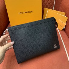 Louis Vuitton M30450 Size: 27 x 21 x 6cm Black Leather bag  2025 new 