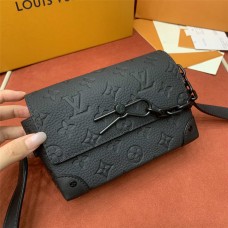 Louis Vuitton M81746 Steamer leather stamp Size: 18 x 11 x 6.5cm 2025 new 