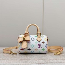 Louis Vuitton M13391 Speedy NanoWhite Multicolor Monogram  Size: 10x7.5x16cm 2025 new 