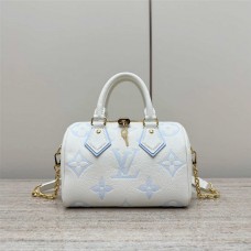 Louis Vuitton M46883 speedy20-White Ice Blue  Size: 20.5x13.5x12cm 2025 new 