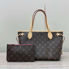 Louis Vuitton M41245 neverfull Rose red  Lining-Small  Size: 21x12x29cm 2025 new 