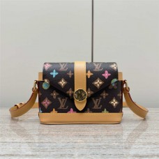 Louis Vuitton M83346 Tyler Collaboration  ENVELOPE Mini  bag -black   Size: 19x12x7cm 2025 new 