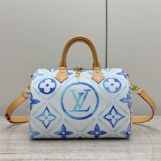 Louis Vuitton M11264 speedy 25 Blue Multicolor  Size: 25x19x15cm 2025 new 
