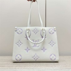 Louis Vuitton M23937 onthegoTote Medium - White  purple  Size: 35x27x14cm 2025 new 