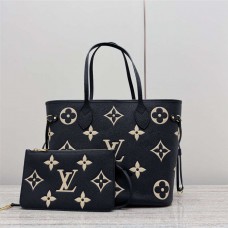 Louis Vuitton M58907 neverfull-black  Patchwork White   Size: 31x14x28cm 2025 new 