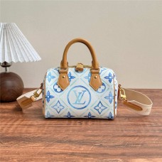 Louis Vuitton M11209 Blue  nano speedy20 Blue Multicolor  Size: 20.5x13.5x12cm 2025 new 