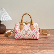Louis Vuitton M11209pink  nano speedy20 Size: 20.5x13.5x12cm 2025 new 