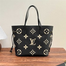 Louis Vuitton M58907 neverfull-black  Patchwork White   Size: 31x14x28cm 2025 new 