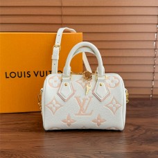 Louis Vuitton M46875 speedy20- ice  White pink  Size: 20.5x13.5x12cm 2025 new 