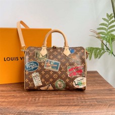 Louis Vuitton M47087 Speedy30  Badge  Serial  Size: 30x21x17 cm 2025 new 