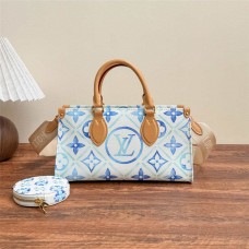 Louis Vuitton M25318 onthego-  Horizontal  Blue Multicolor  Size: 25x13x10cm 2025 new 