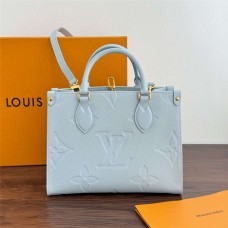 Louis Vuitton M46840  onthegoSmall light blue   Size: 25x19x11.5cm 2025 new 