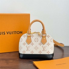 Louis Vuitton M46895 Alma nano Shell  - Dune Color   Size: 18x12x8cm 2025 new 