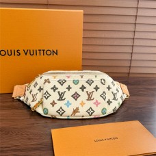 Louis Vuitton tyler Collaboration bumbag- White  Multi color  Size: 30x15x8cm 2025 new 