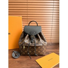 Louis Vuitton M45515 MontsourisBackpack -black   Size: 27.5x33x14cm 2025 new 