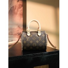 Louis Vuitton M61252 Nano Speedy Size: 16 x 12.5 x 10cm 2025 new 