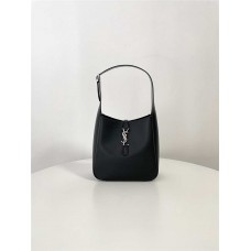 YSL Yves Saint Laurent  YSL Soft hobo_ Silver hardware  black    Style: 713938 Size: 23x22x8.5cm 2025 new 