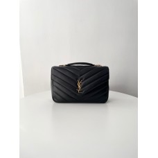YSL Yves Saint Laurent  LOULOU Large  black    Style: 803541 Size: 32x20x9cm 2025 new 