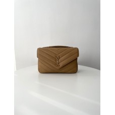 YSL Yves Saint Laurent  LOULOU Large  brown  yellow    Style: 803541 Size: 32x20x9cm 2025 new 