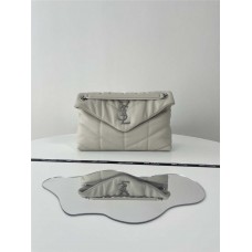 YSL Yves Saint Laurent LOULOU PUFFER  Quilting lambskin   Size: 29x17x11cm  Style: 577476 2025 new 
