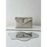 YSL Yves Saint Laurent LOULOU PUFFER  Quilting lambskin   Size: 29x17x11cm  Style: 577476 2025 new 