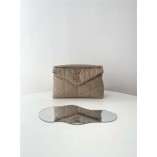 YSL Yves Saint Laurent LOULOU PUFFER  Quilting lambskin   Size: 29x17x11cm  Style: 577476 2025 new 