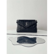 YSL Yves Saint Laurent LOULOU PUFFER  Quilting lambskin   Size: 29x17x11cm  Style: 577476 2025 new 